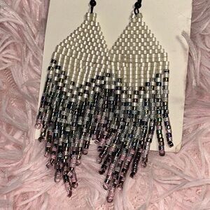 Elegant Beaded Dangle Earrings